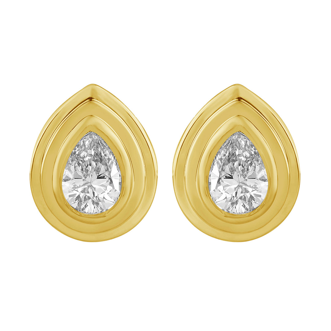14Kt Yellow Gold Diamond 1/3Ctw Earring