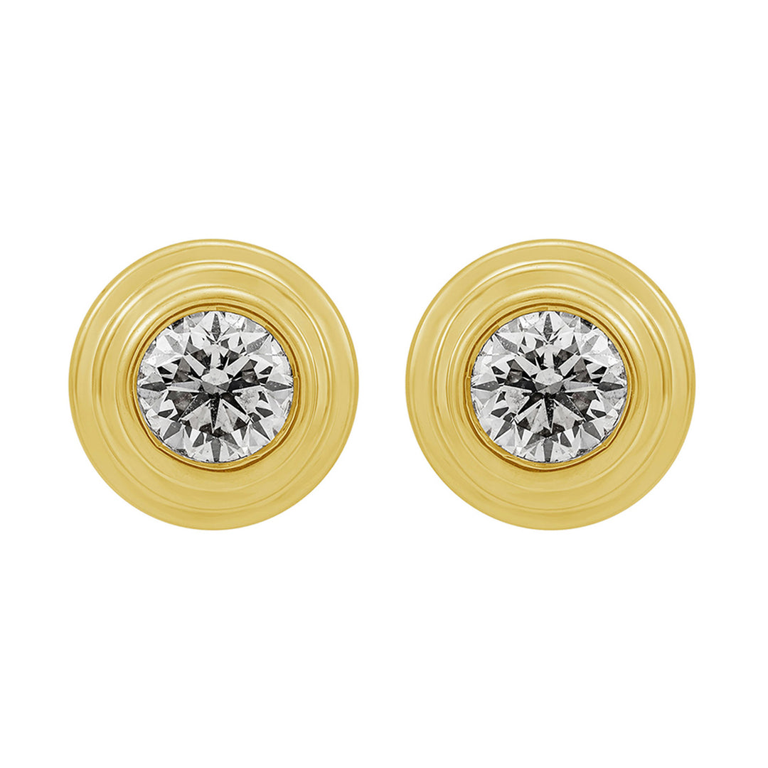 14Kt Yellow Gold Diamond 1/3Ctw Earring