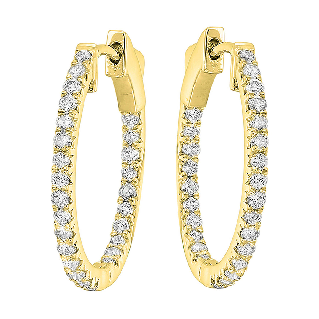 14Kt Yellow Gold Diamond 2Ctw Earring