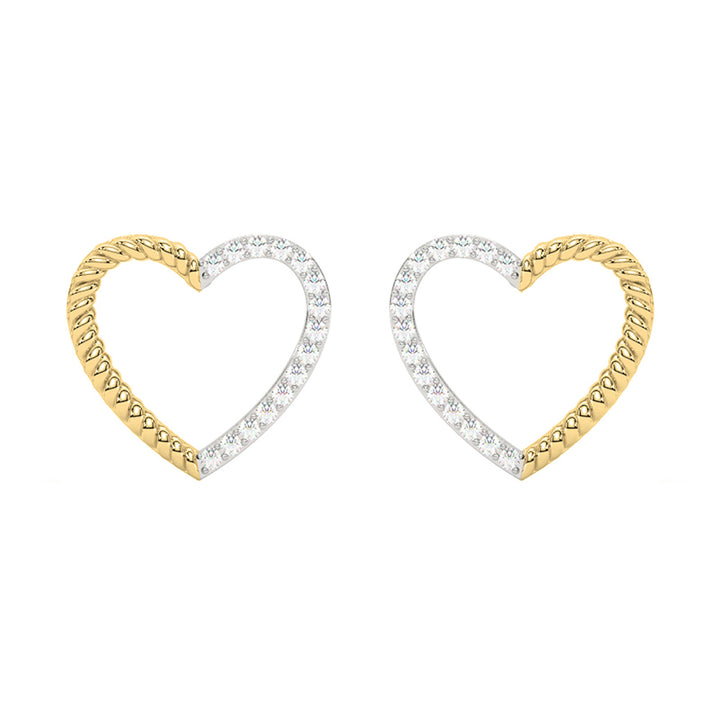 14Kt Yellow Gold Diamond 1/20Ctw Earring