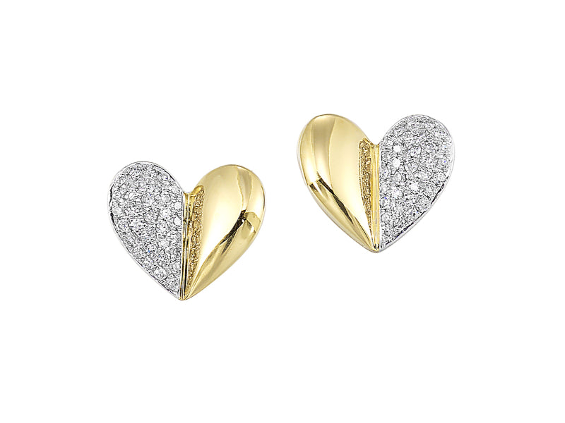 10Kt Yellow Gold Diamond 1/8Ctw Earring
