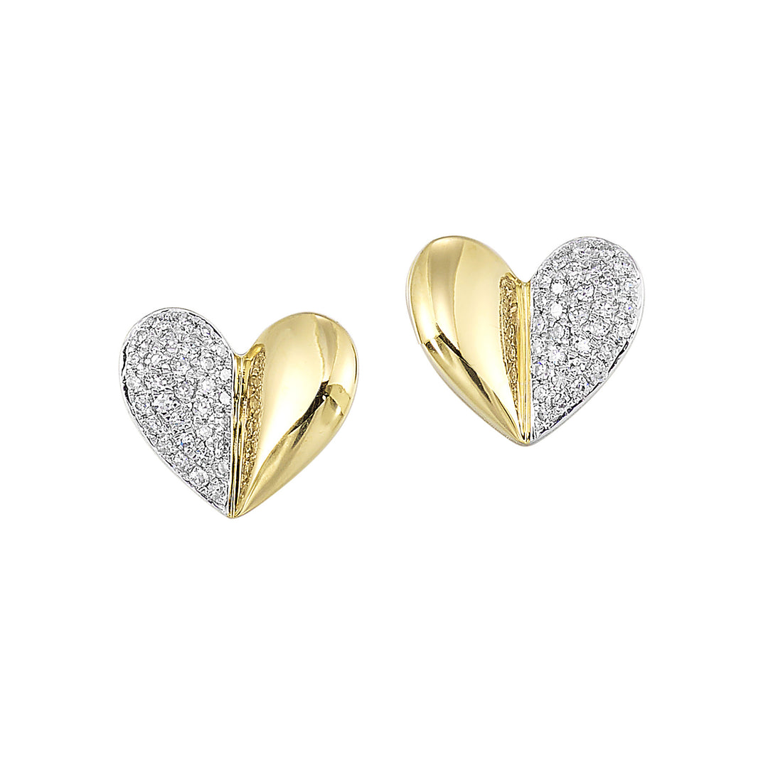 10Kt Yellow Gold Diamond 1/8Ctw Earring