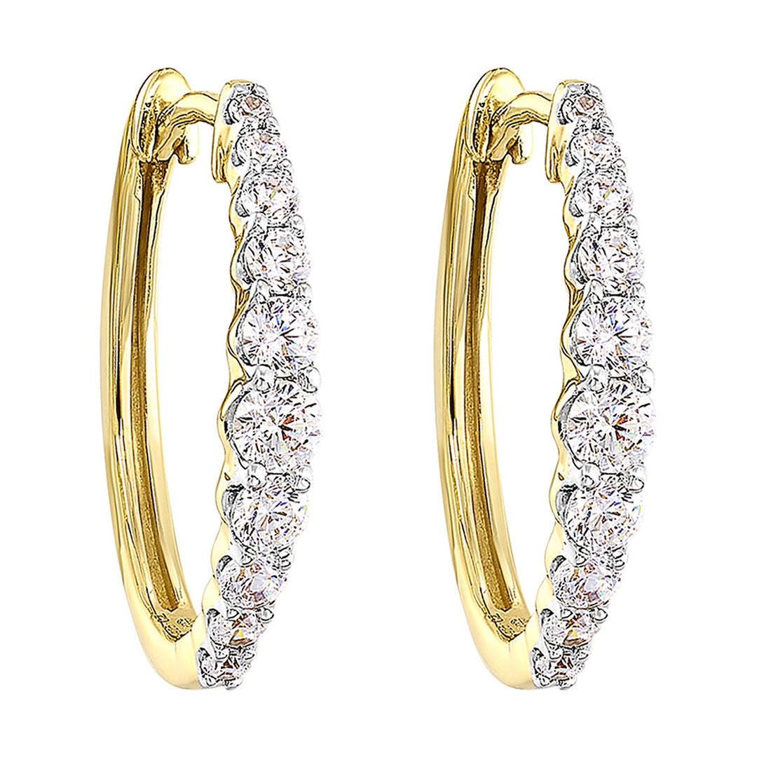 14Kt Yellow Gold Diamond 1/2Ctw Earring