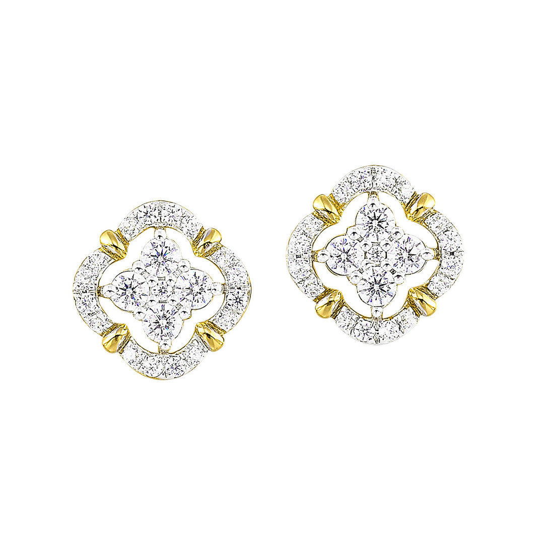 14Kt Yellow Gold Diamond 1/2Ctw Earring
