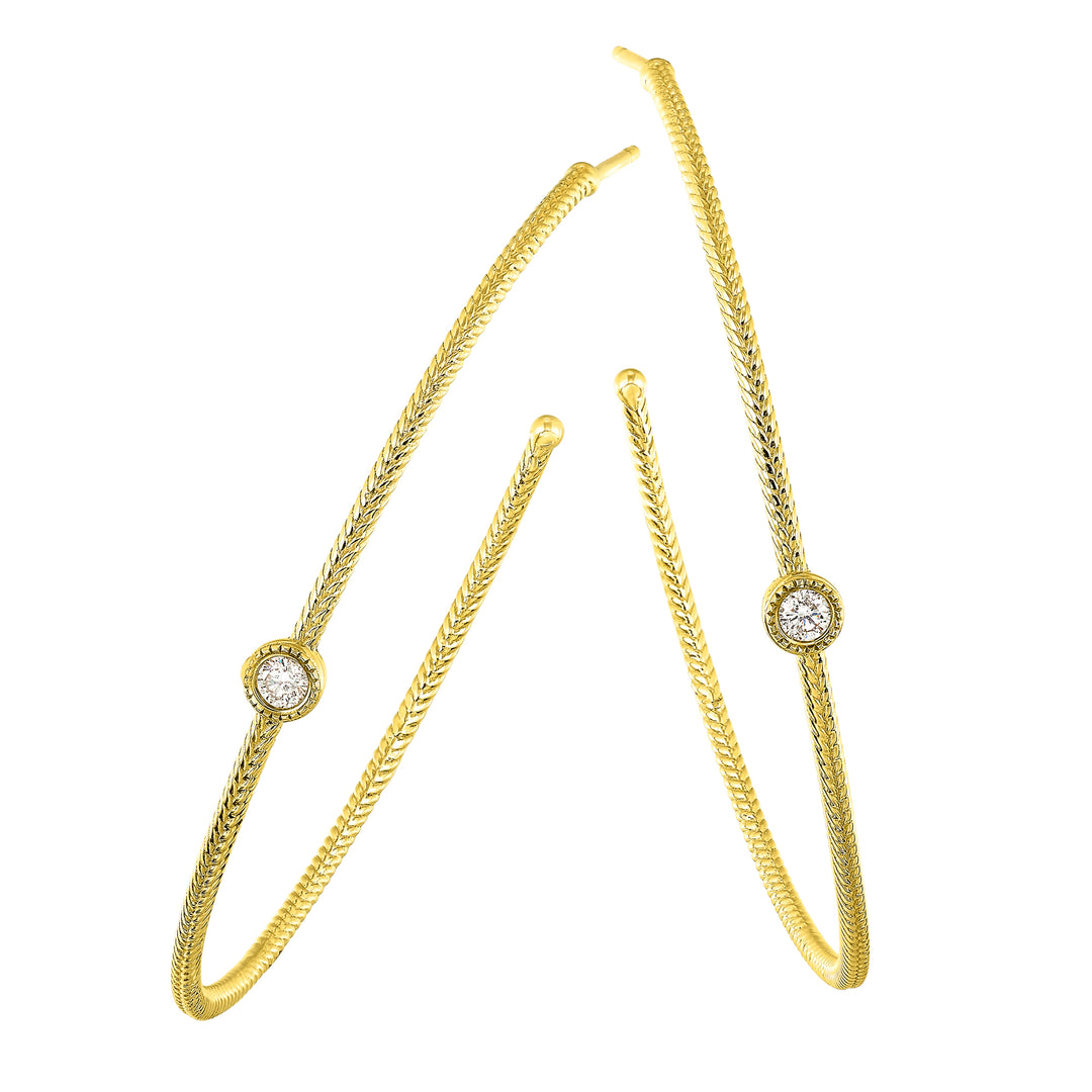 10Kt Yellow Gold Diamond 1/10Ctw Earring