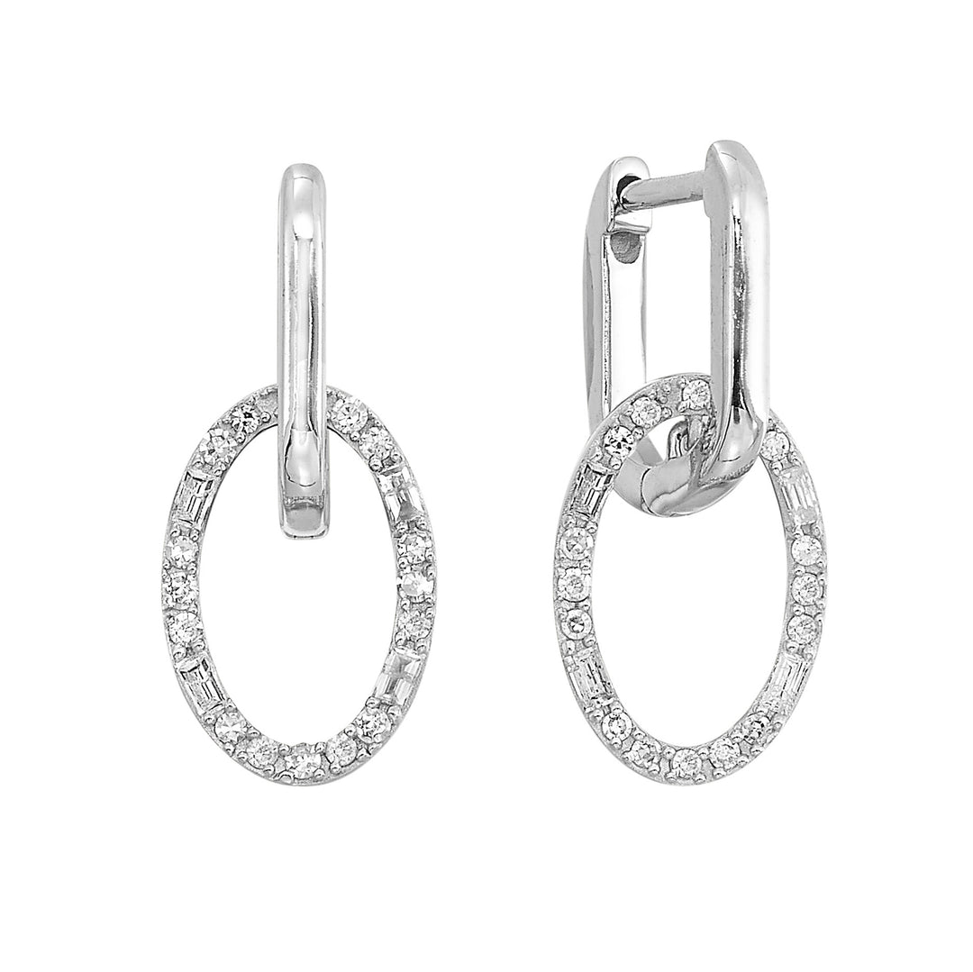 10Kt White Gold Diamond 1/4Ctw Earring