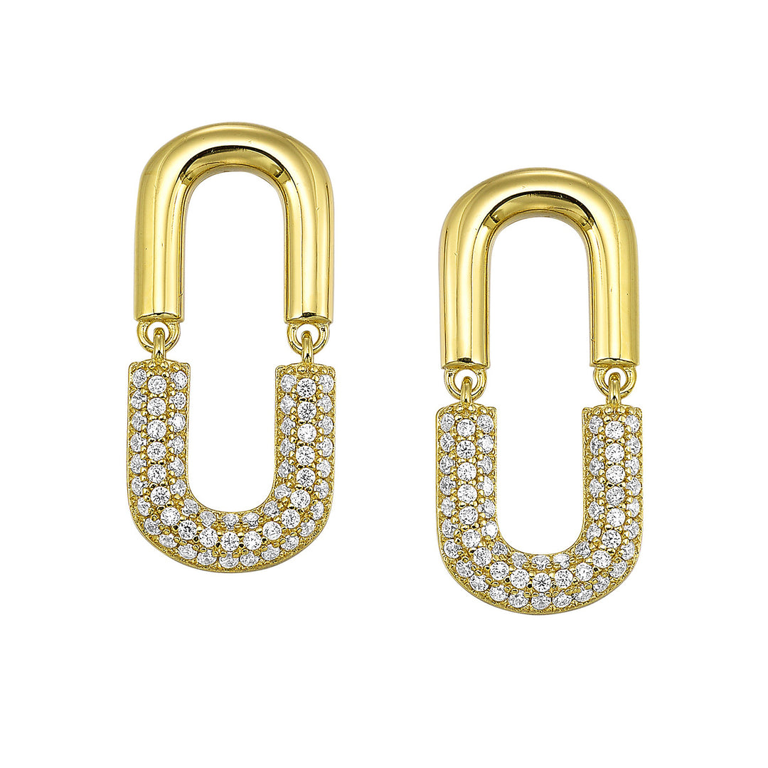 Silver Yellow Earring