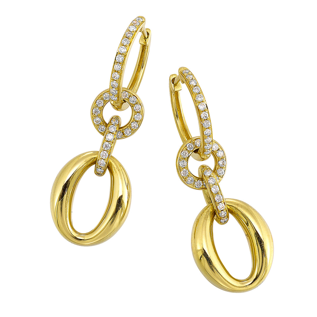 14Kt Yellow Gold Diamond 3/8Ctw Earring