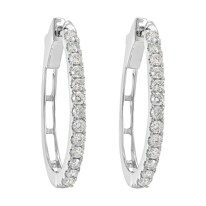 14Kt White Gold Diamond 1/4Ctw Earring