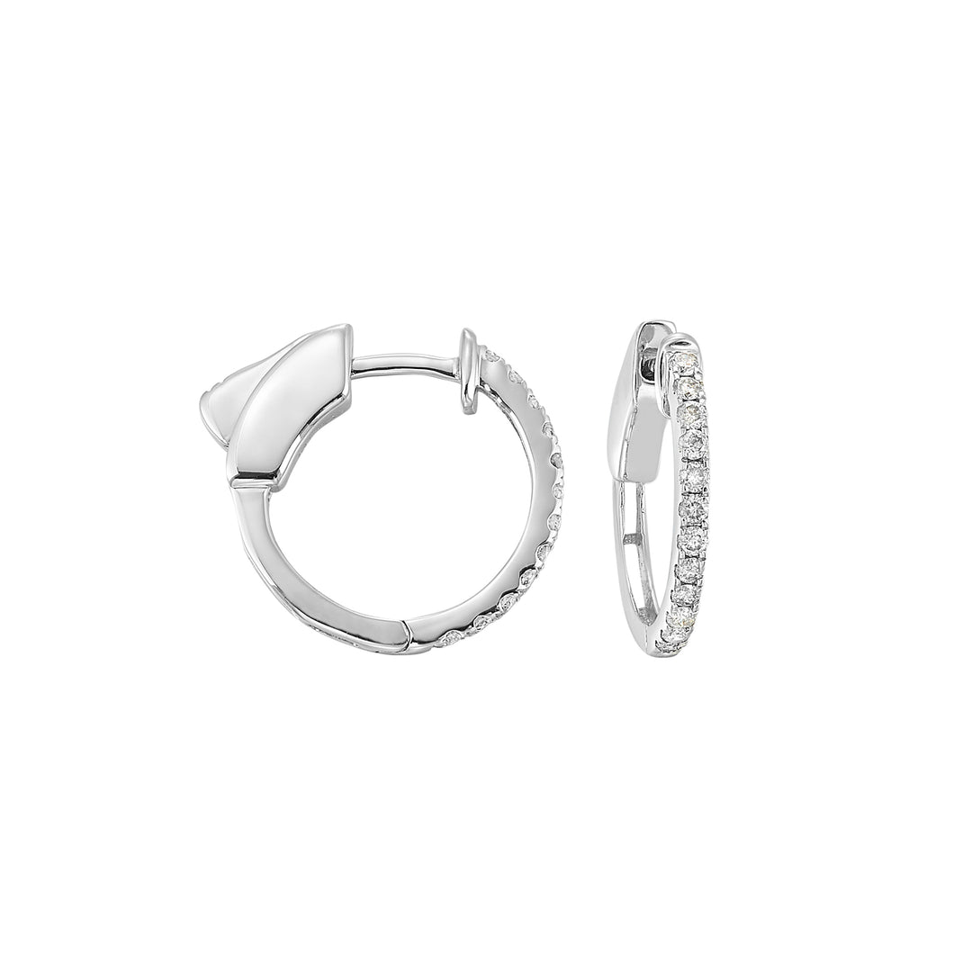 14Kt White Gold Diamond 1/4Ctw Earring
