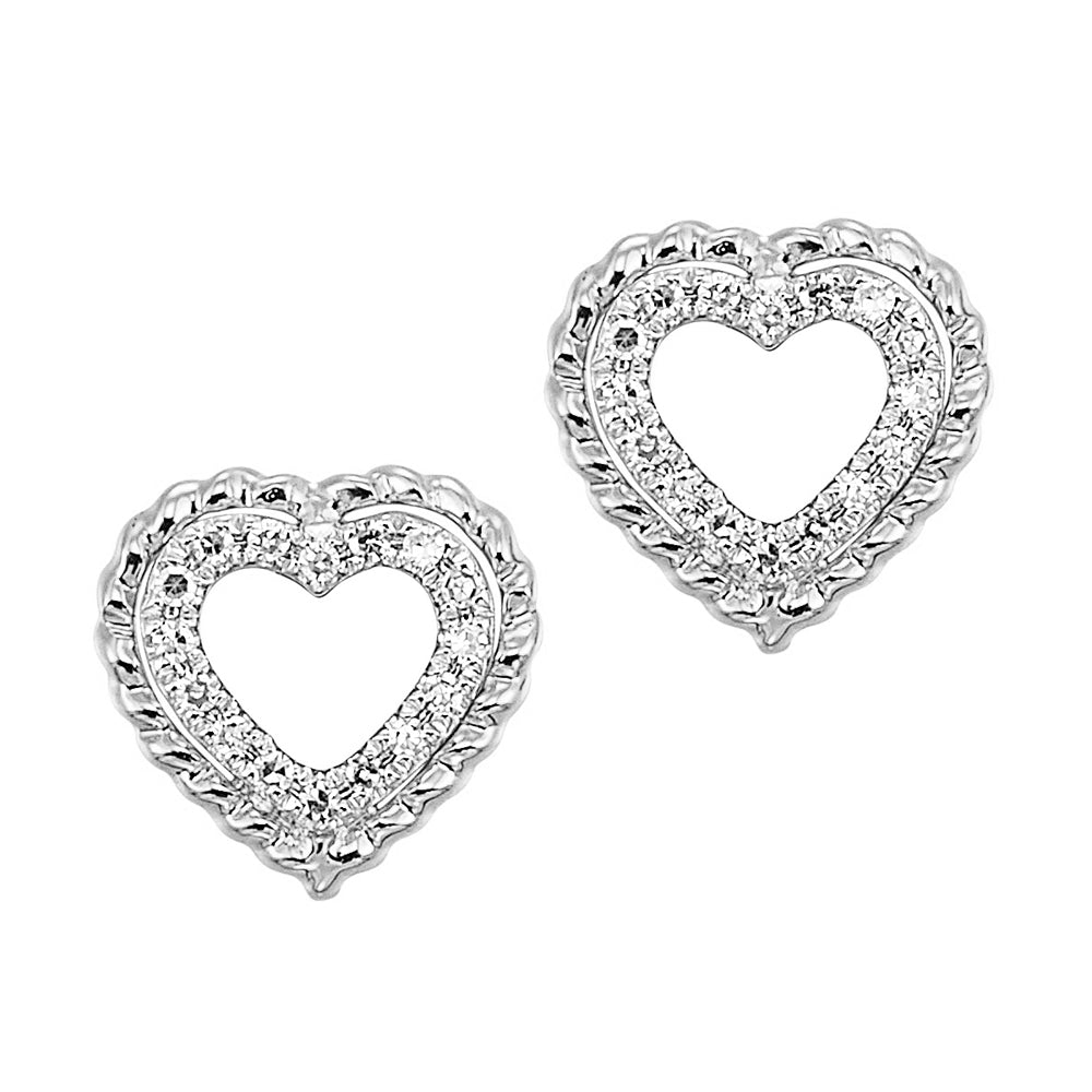14Kt White Gold Diamond 1/20Ctw Earring