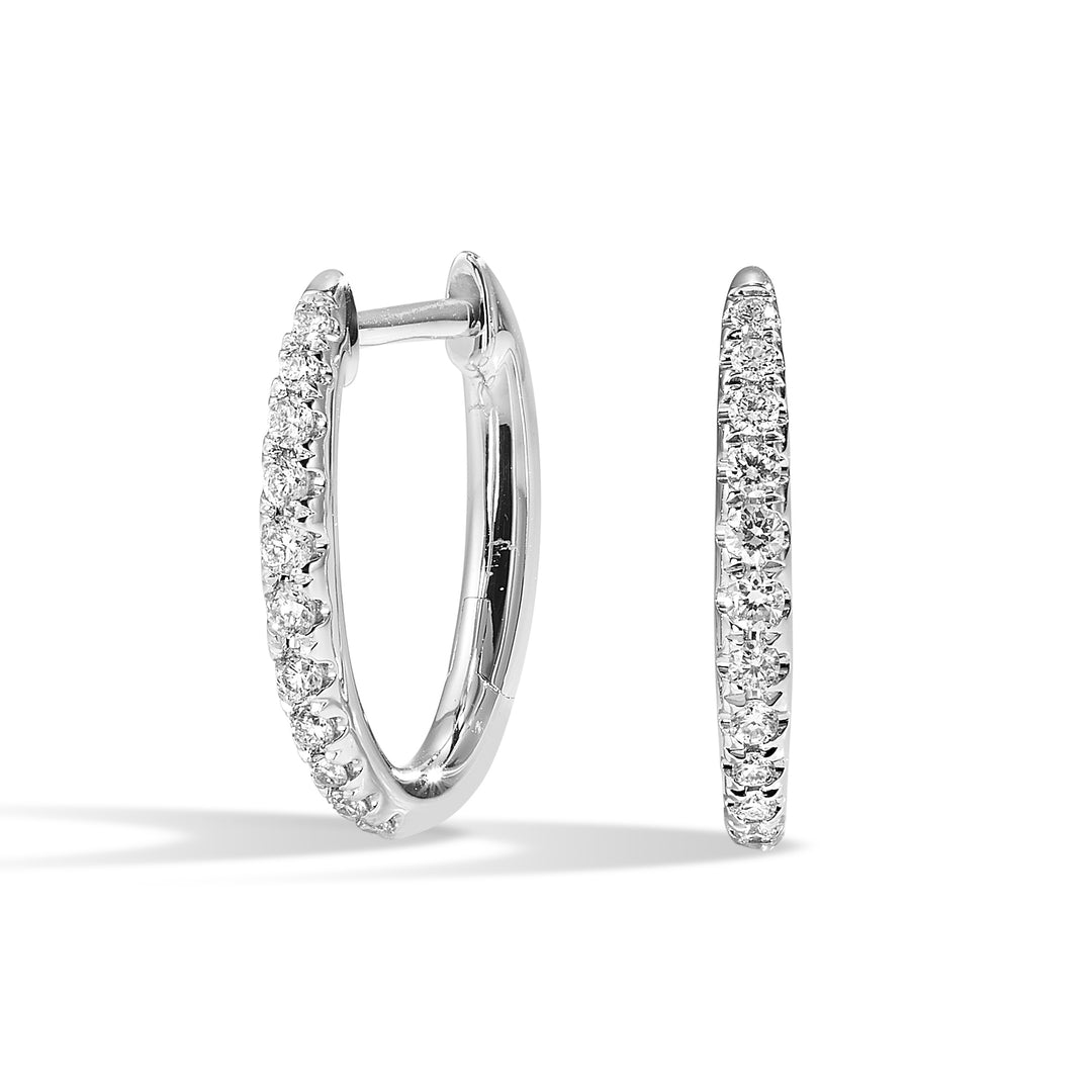 14Kt White Gold Diamond 1/6Ctw Earring