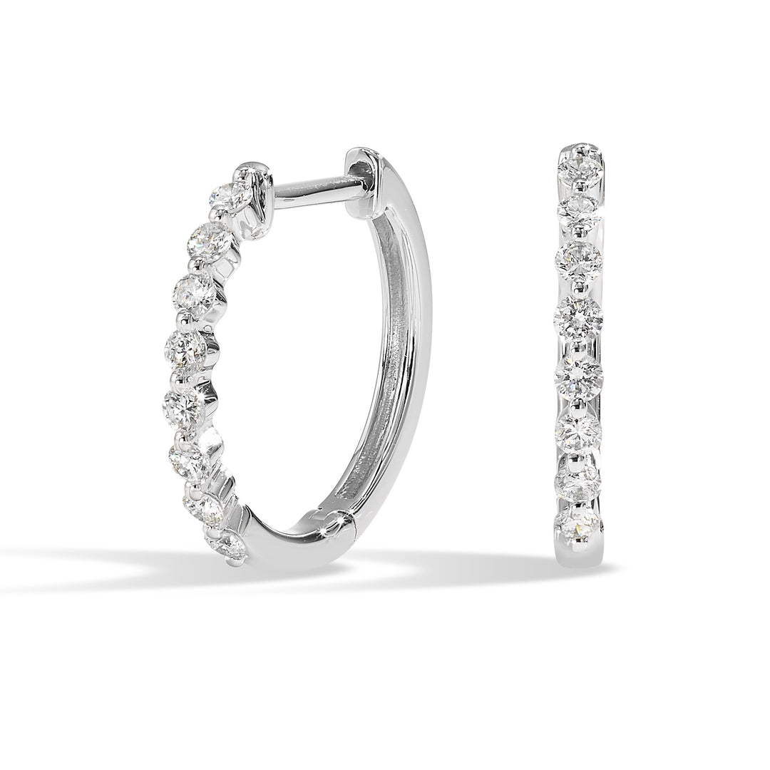 14Kt White Gold Diamond 1/4Ctw Earring