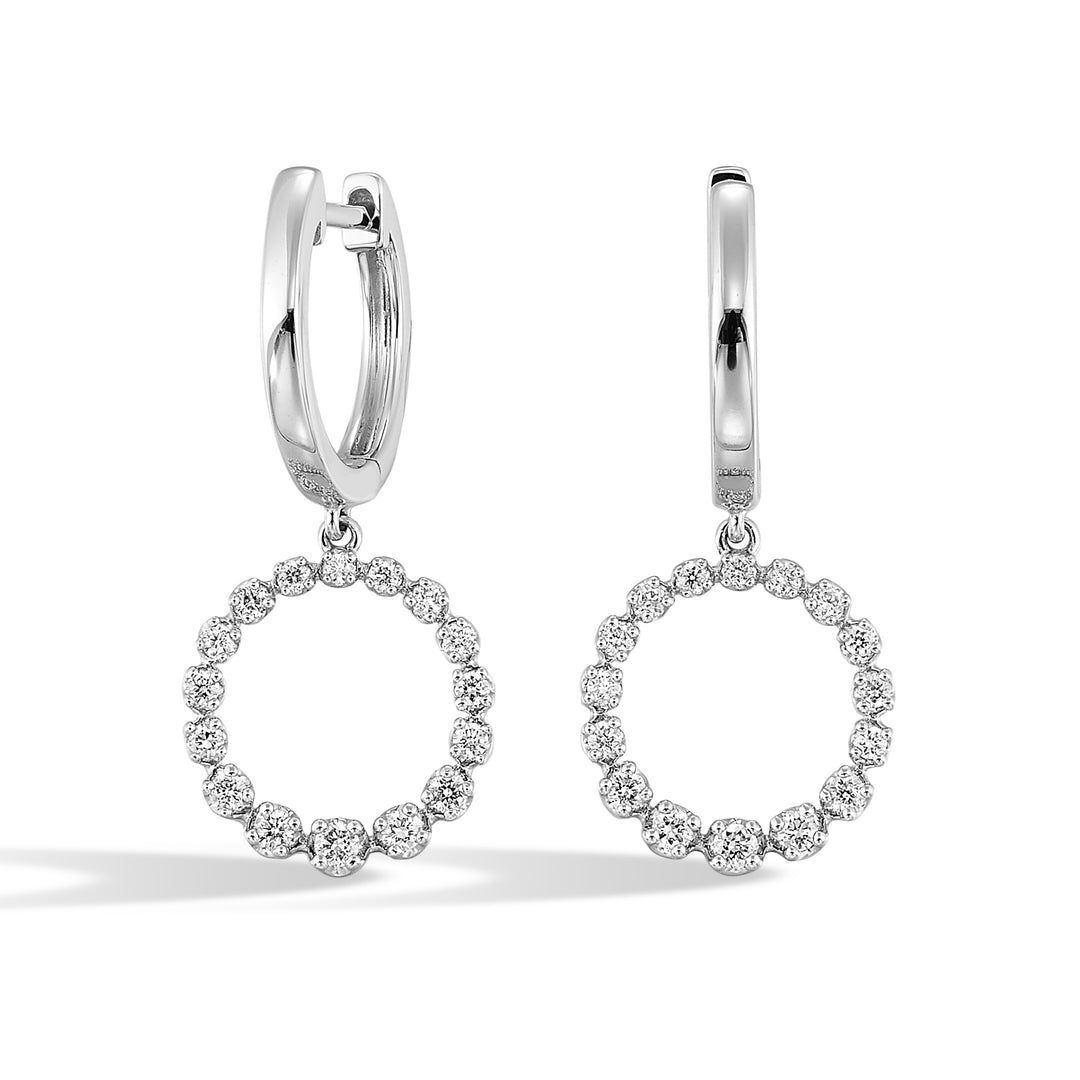 14Kt White Gold Diamond 1/4Ctw Earring