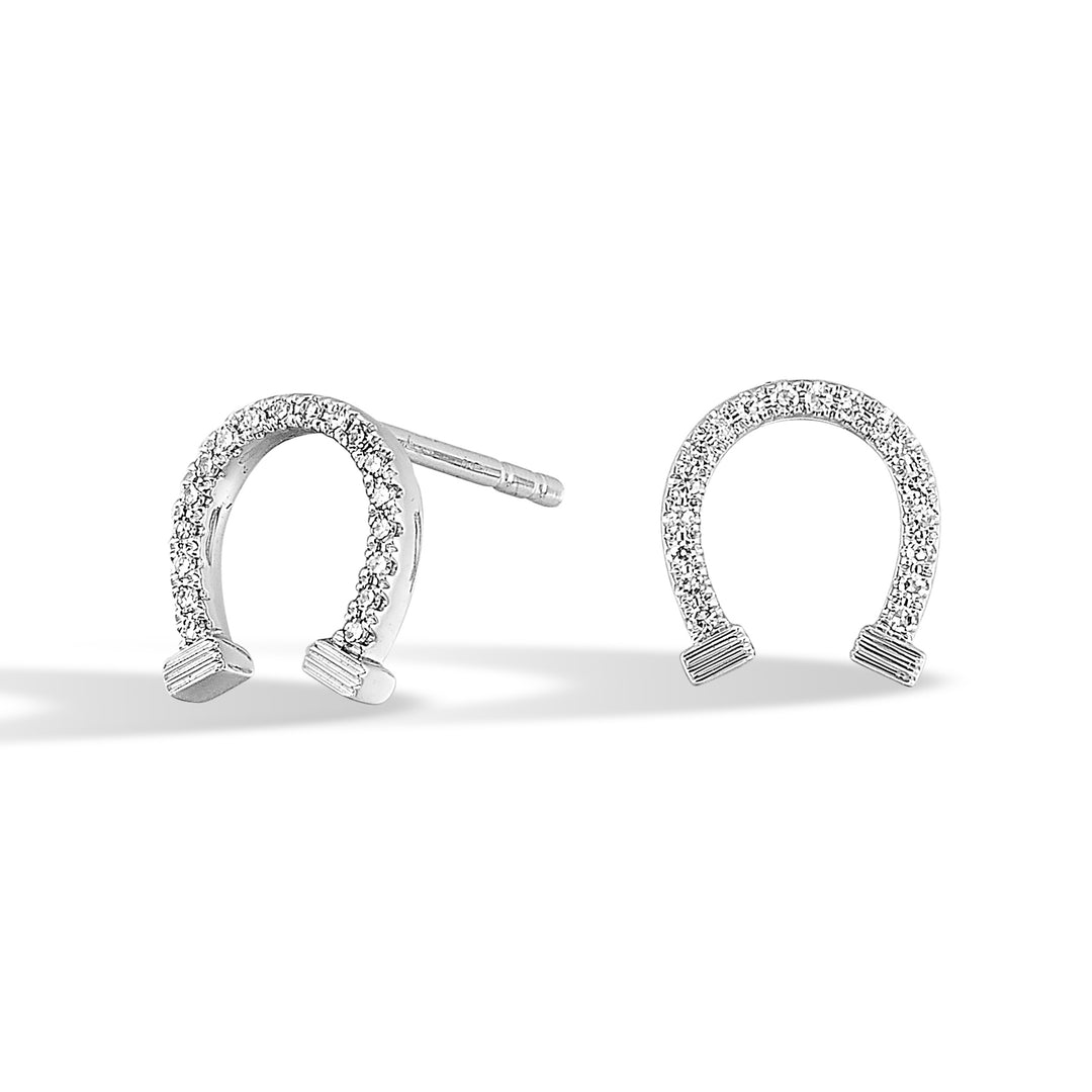 14Kt White Gold Diamond 1/15Ctw Earring