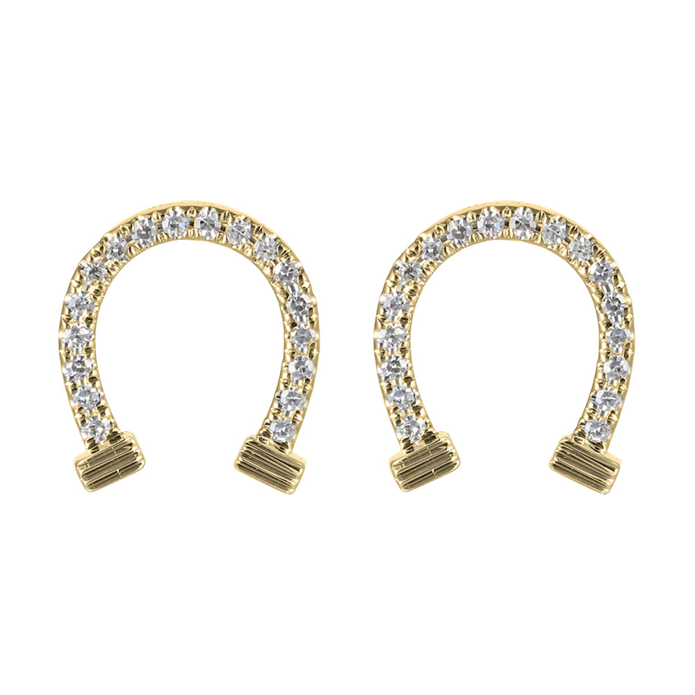 14Kt Yellow Gold Diamond 1/15Ctw Earring