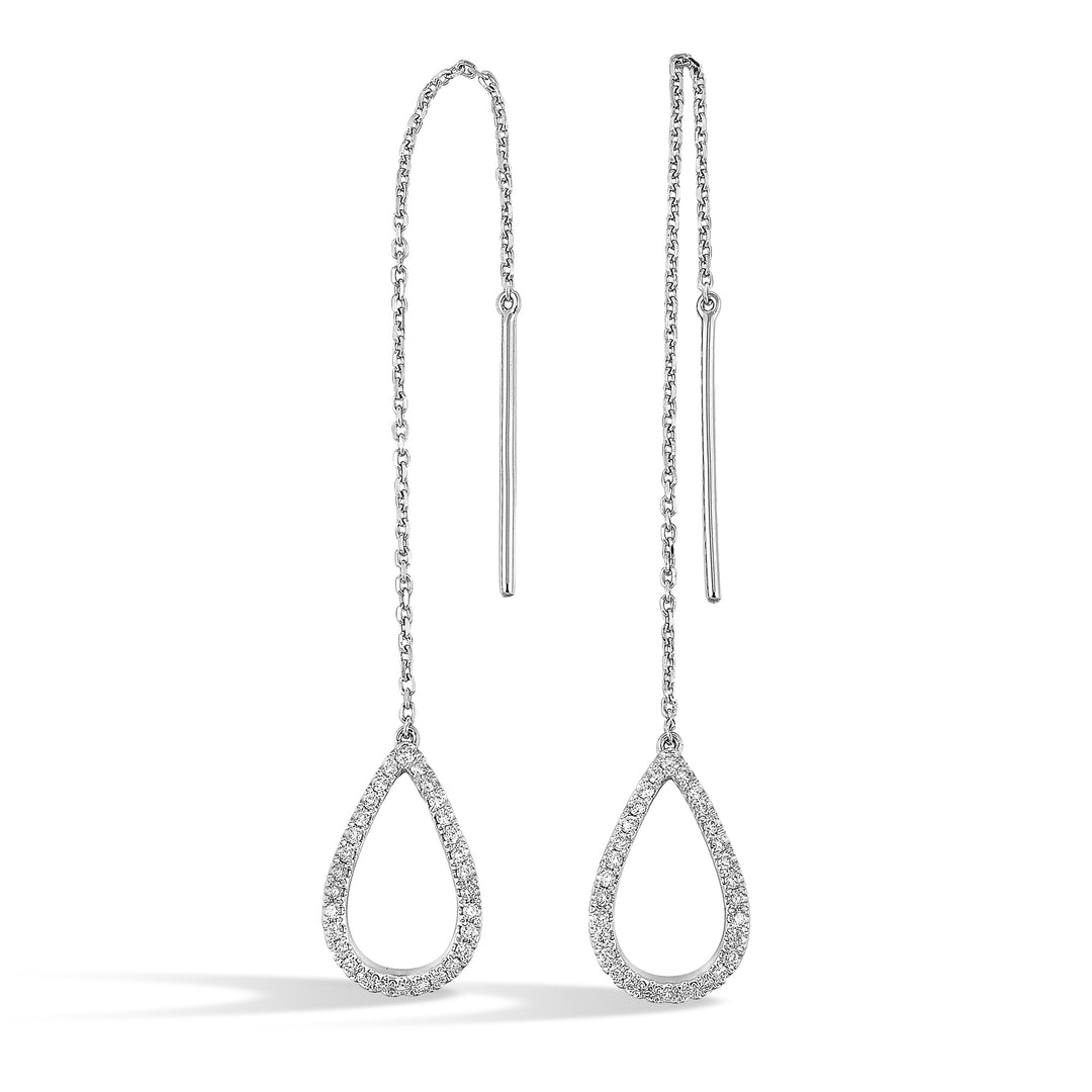 14Kt White Gold Diamond 1/5Ctw Earring