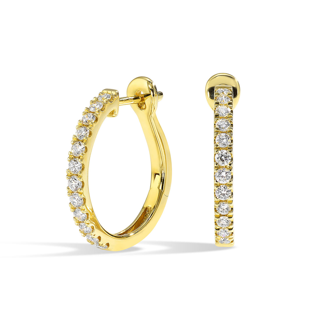 14Kt Yellow Gold Diamond 3/8Ctw Earring