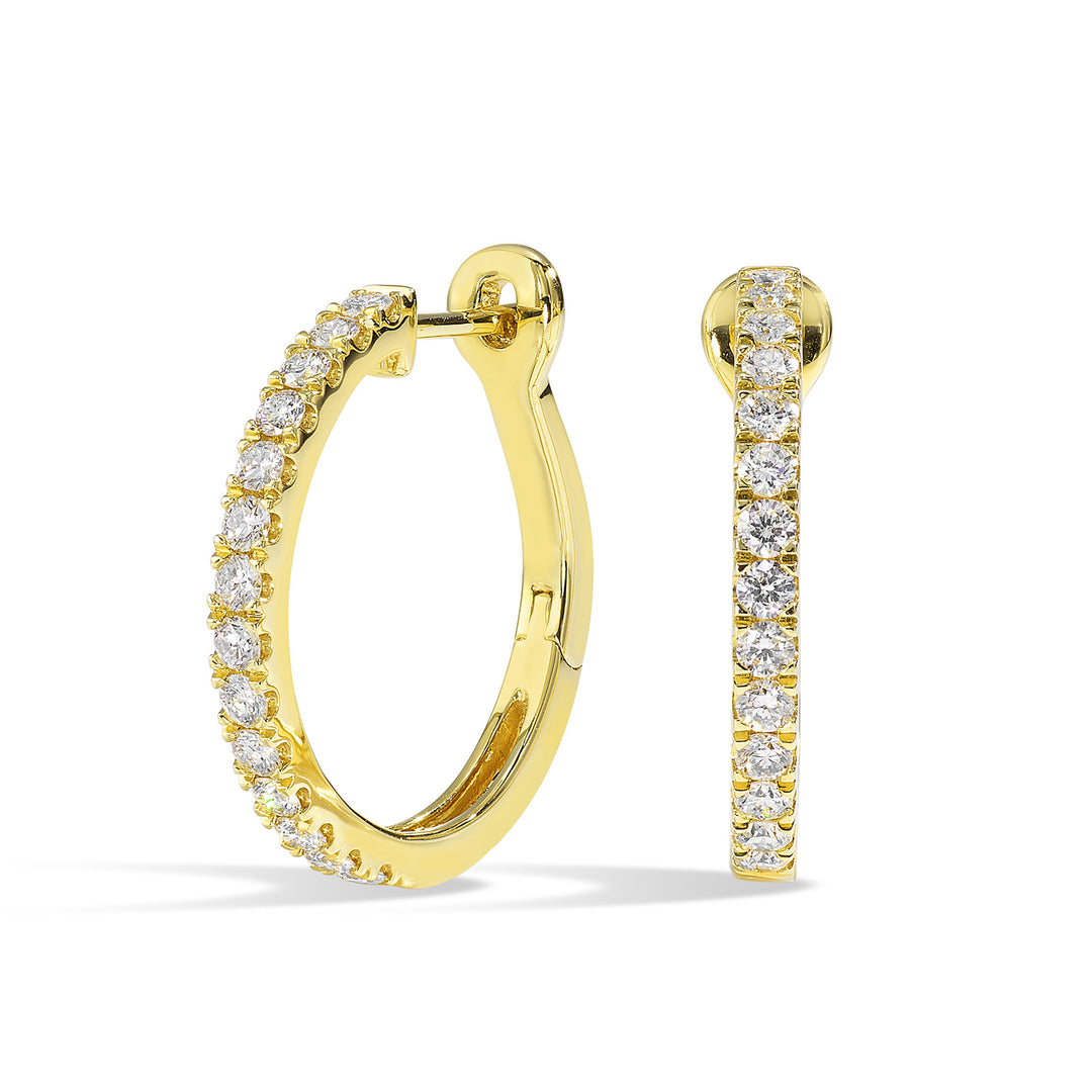 14Kt Yellow Gold Diamond 5/8Ctw Earring