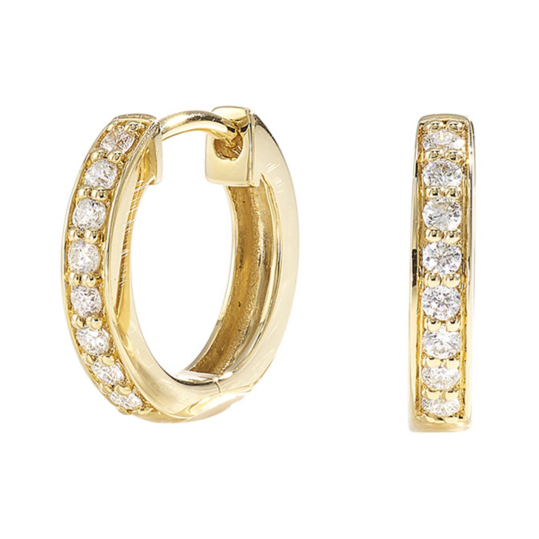 14Kt Yellow Gold Diamond 1/4Ctw Earring