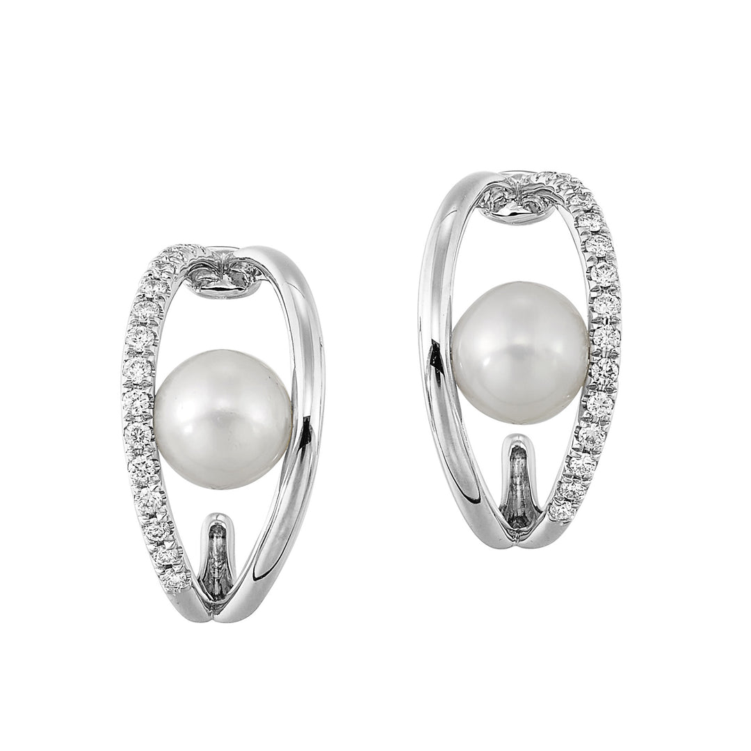 14Kt White Gold Diamond 1/5Ctw Earring