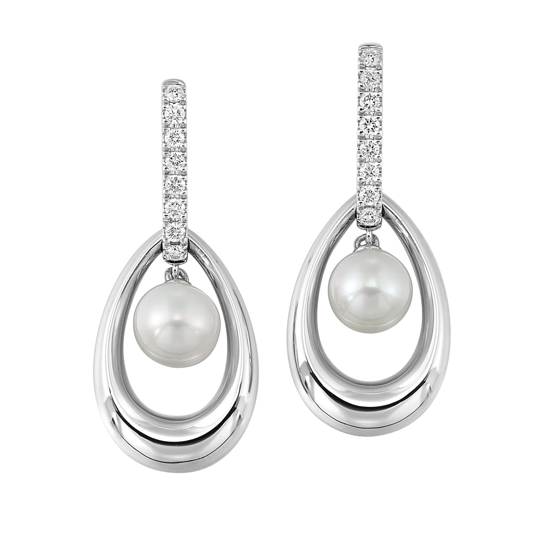14Kt White Gold Diamond 1/5Ctw Earring