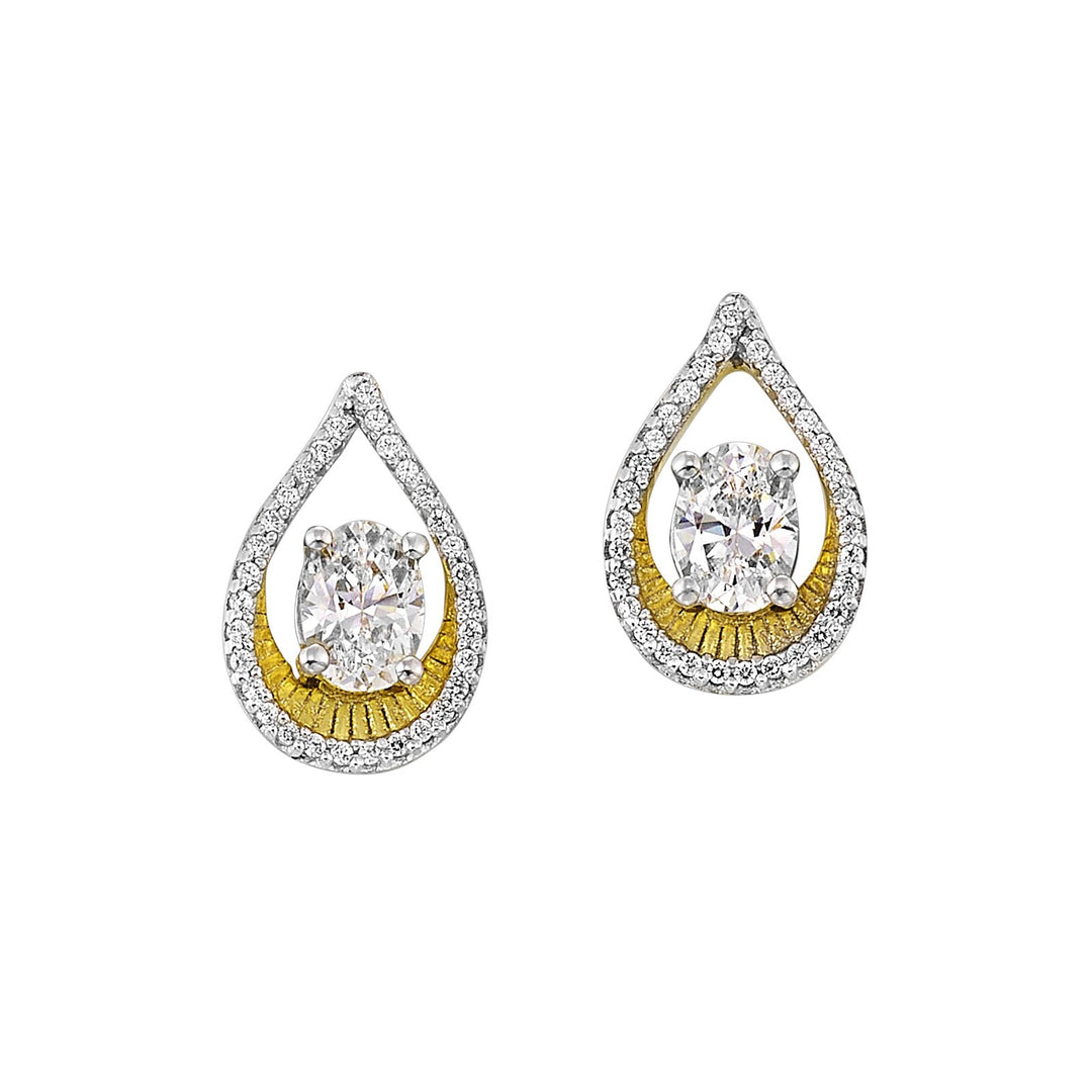 14Kt Yellow Gold Diamond 1/2Ctw Earring