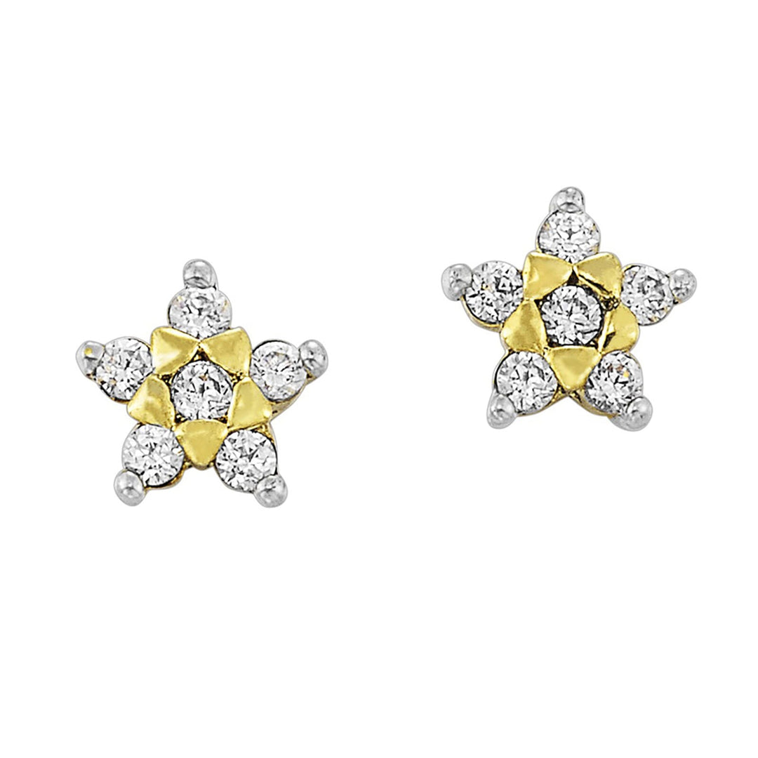 10Kt Yellow Gold Diamond 1/5Ctw Earring