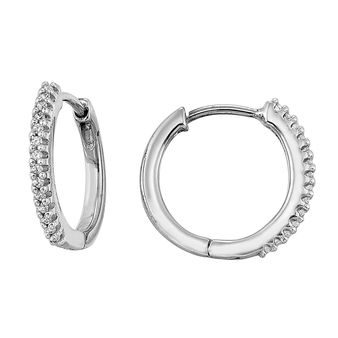 10Kt White Gold Diamond 1/10Ctw Earring