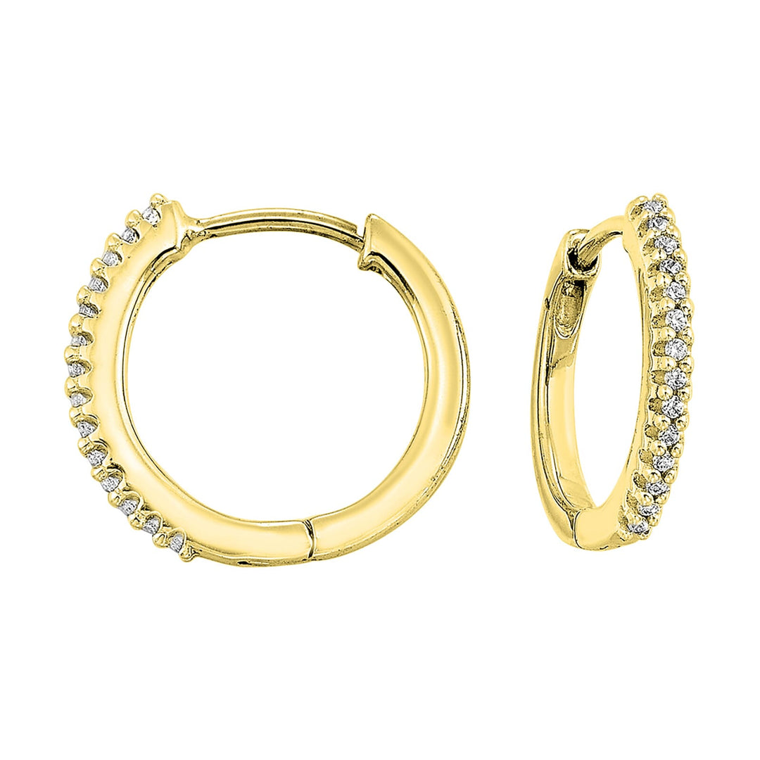 10Kt Yellow Gold Diamond 1/10Ctw Earring