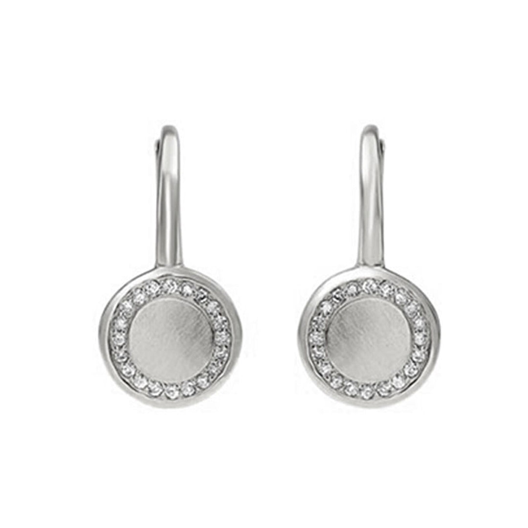 10Kt White Gold Diamond 1/10Ctw Earring