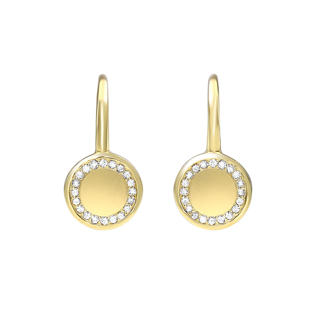 10Kt Yellow Gold Diamond 1/10Ctw Earring