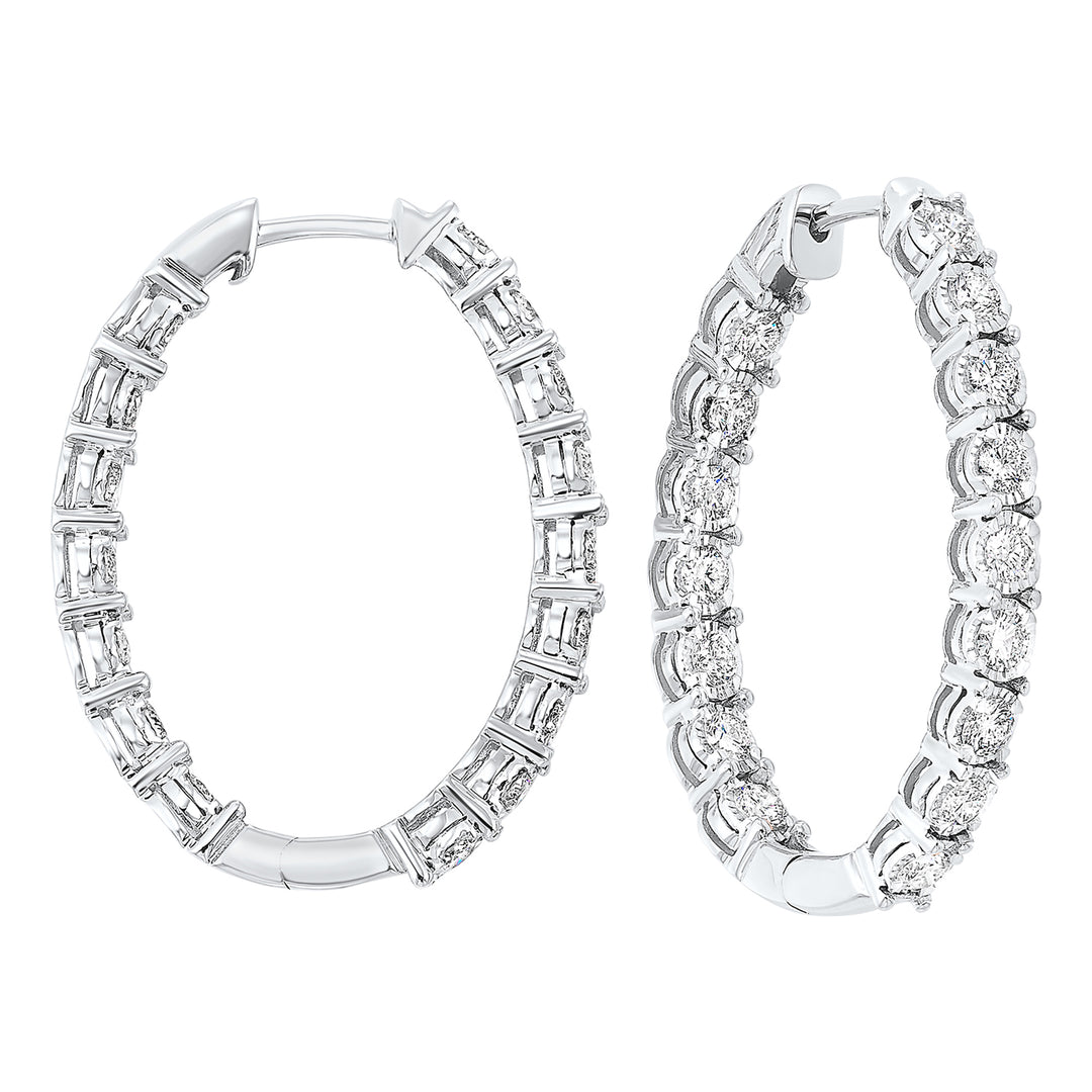 14Kt White Gold Diamond 2Ctw Earring