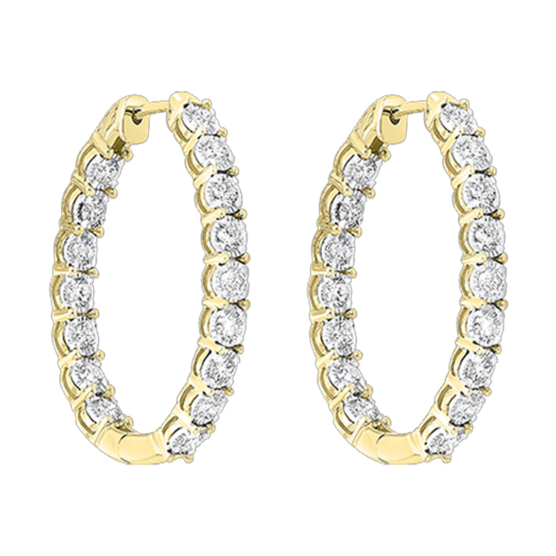 14Kt Yellow Gold Diamond 1/2Ctw Earring