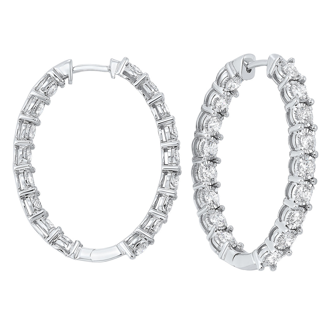 14Kt White Gold Diamond 3Ctw Earring