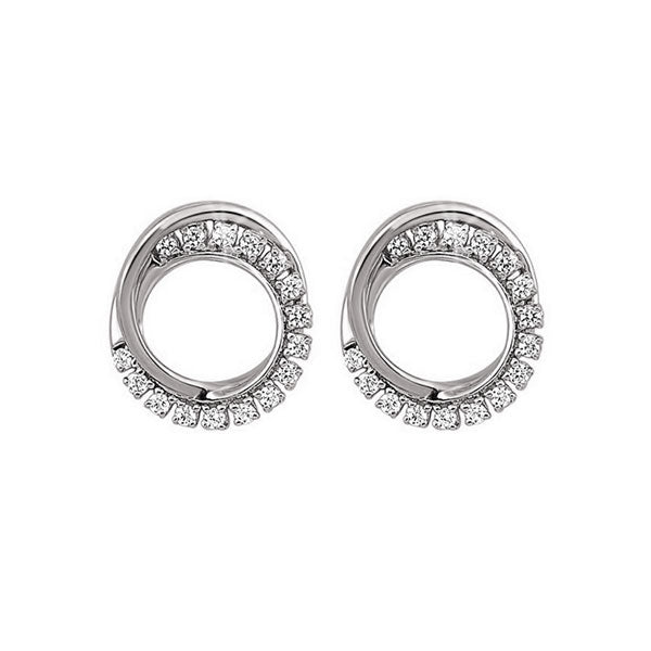 10Kt White Gold Diamond 1/6Ctw Earring