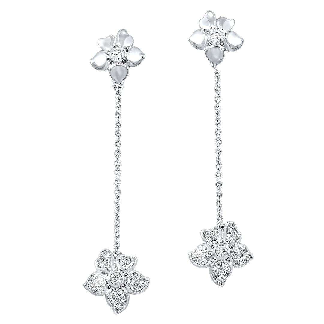 10Kt White Gold Diamond 1/4Ctw Earring
