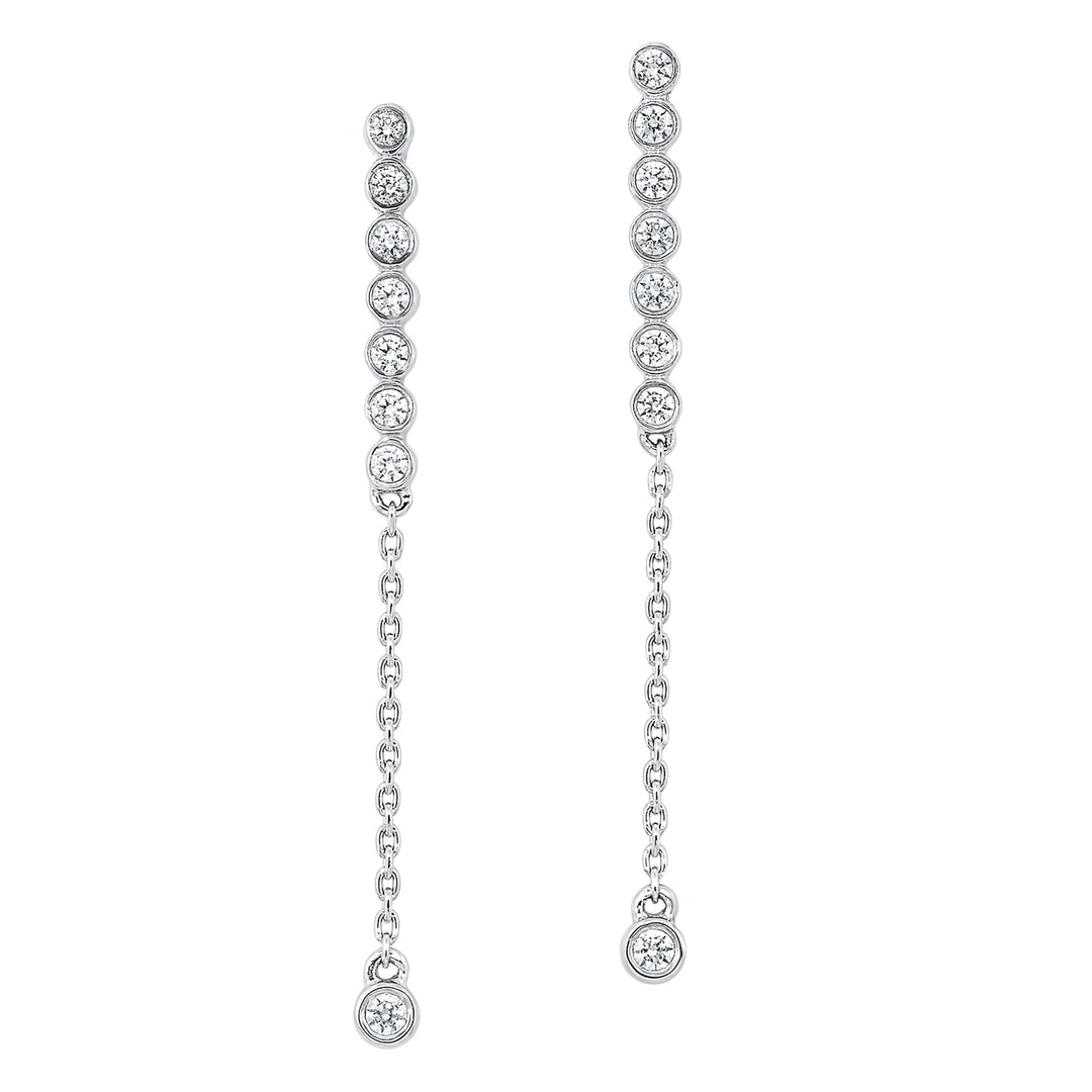 14Kt White Gold Diamond 1/5Ctw Earring