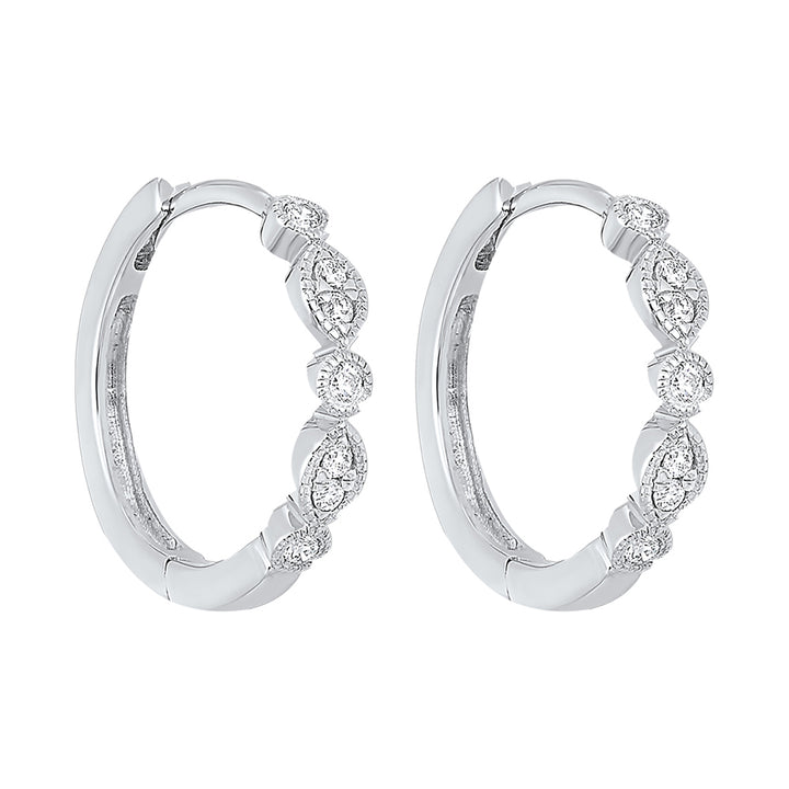 14Kt White Gold Diamond 1/7Ctw Earring