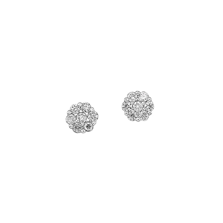 14Kt White Gold Diamond 1/10Ctw Earring