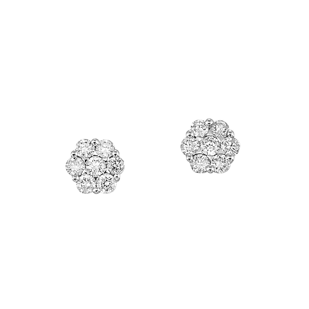 14Kt White Gold Diamond 1/7Ctw Earring