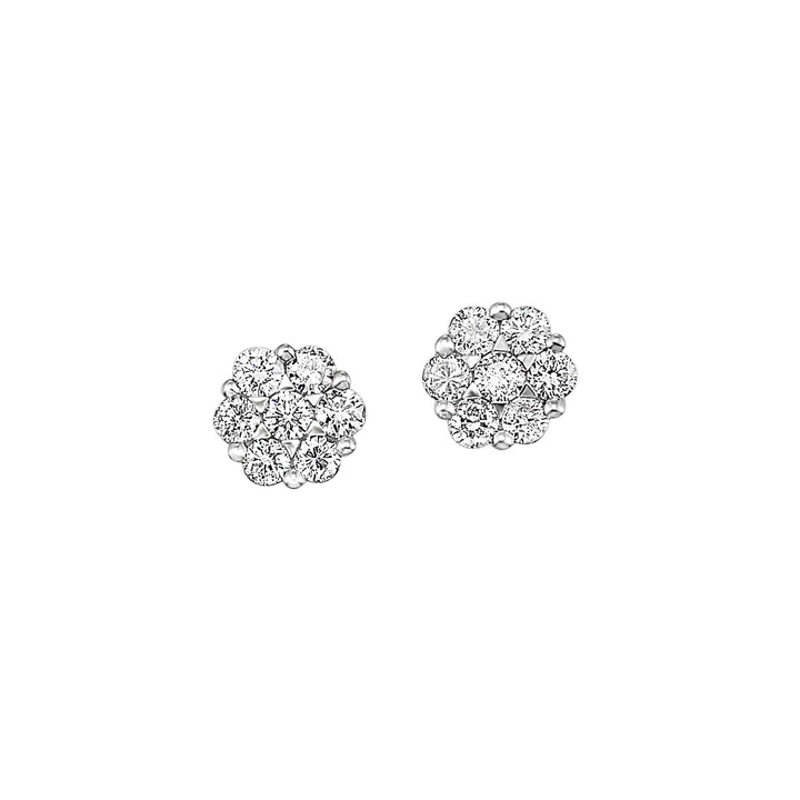 14Kt White Gold Diamond 1/4Ctw Earring