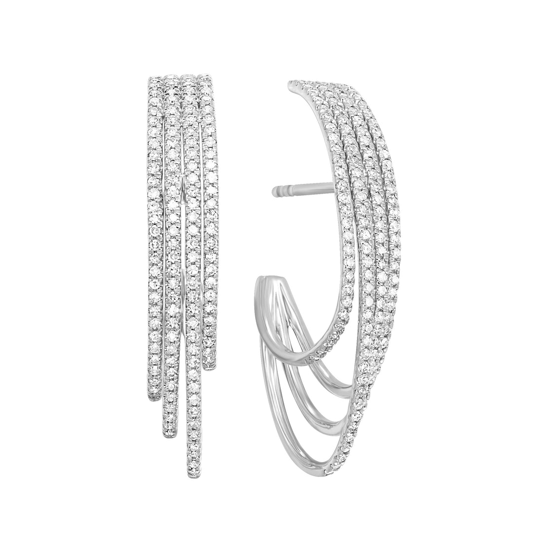 10Kt White Gold Diamond 1/2Ctw Earring