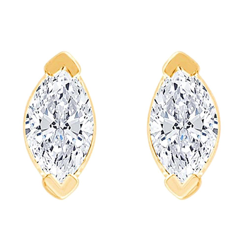 10Kt Yellow Gold Diamond 1/10Ctw Earring