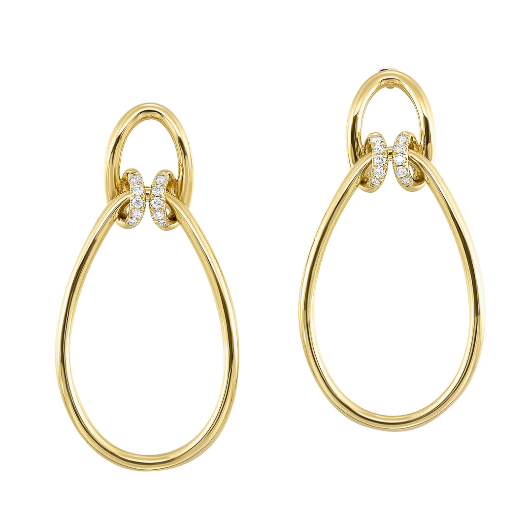 10Kt Yellow Gold Diamond 1/10Ctw Earring