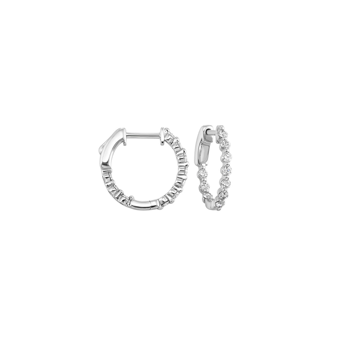 14Kt White Gold Diamond 1/2Ctw Earring