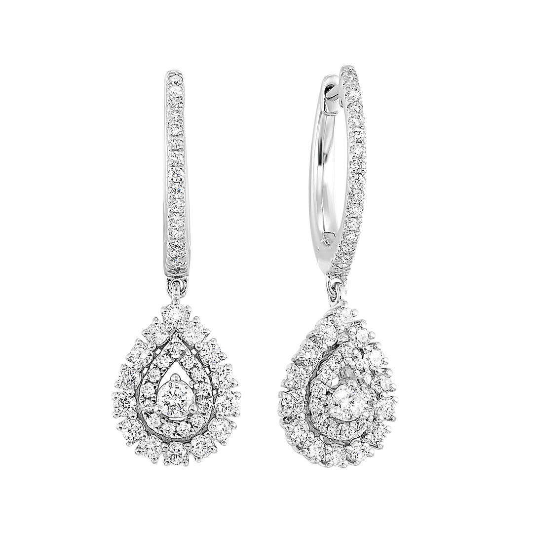 14Kt White Gold Diamond 1/2Ctw Earring