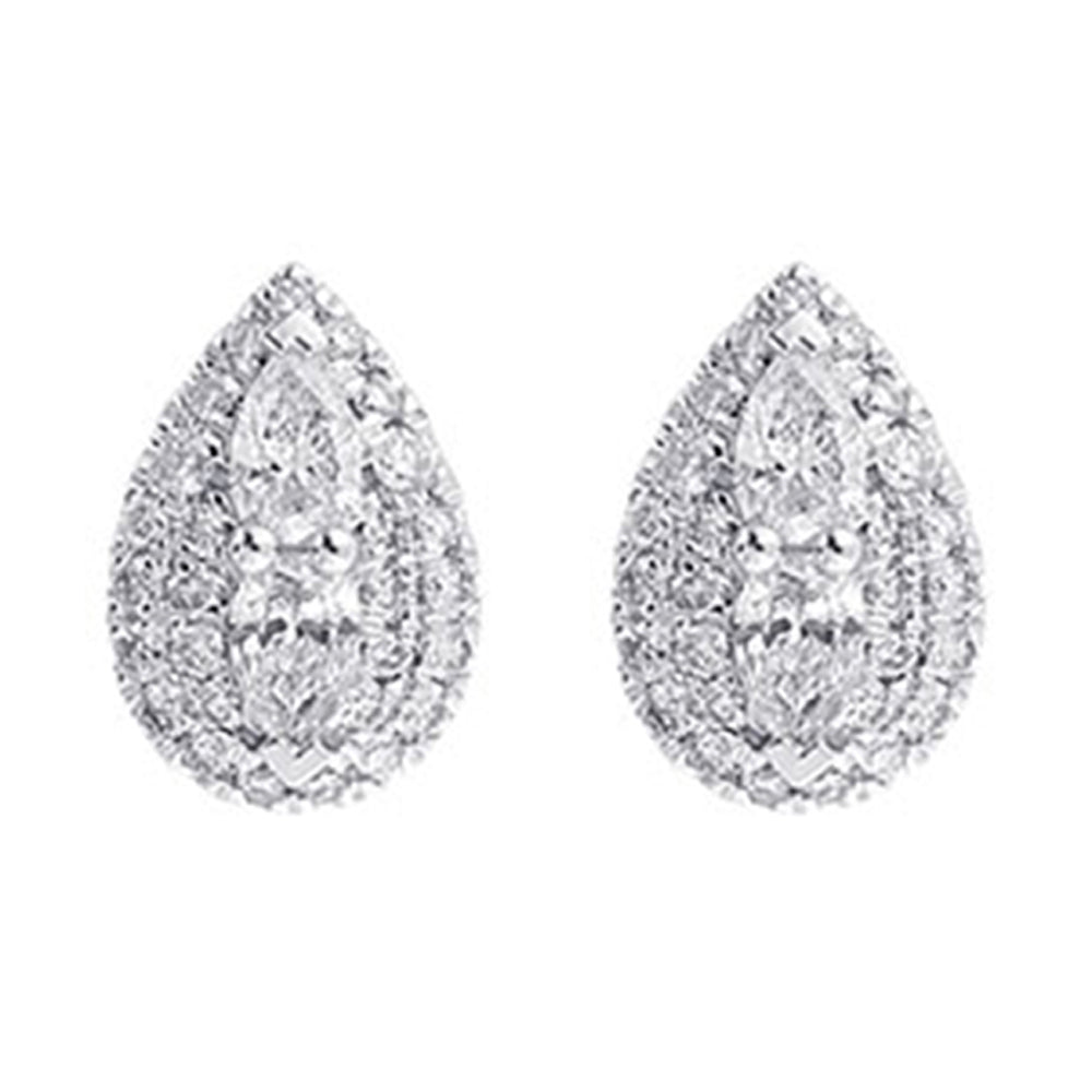 14Kt White Gold Diamond 1/3Ctw Earring
