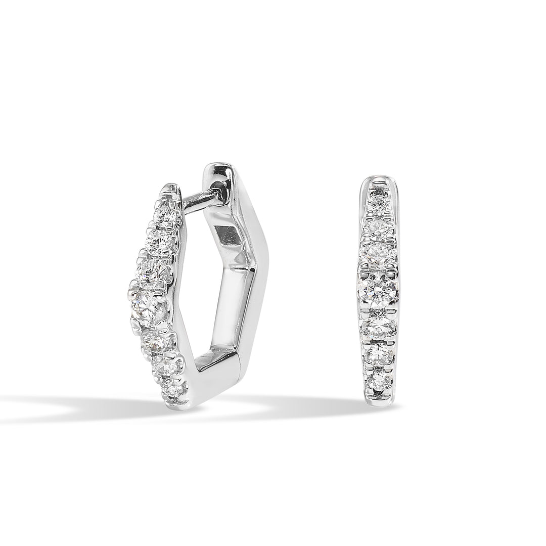 14Kt White Gold Diamond 1/4Ctw Earring