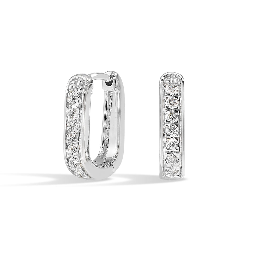 14Kt White Gold Diamond 1/4Ctw Earring
